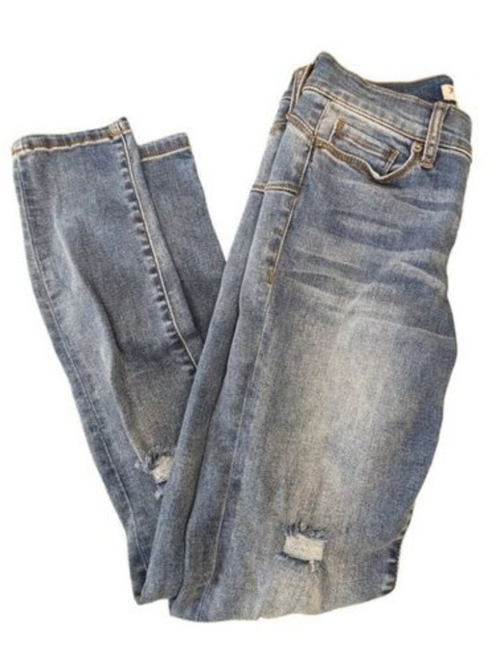 Juicy Couture Distressed Skinny Leg Denim Blue Jeans Women's Pants Size 2